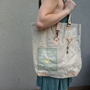 Vintage Addiction Recycled Canvas Tote